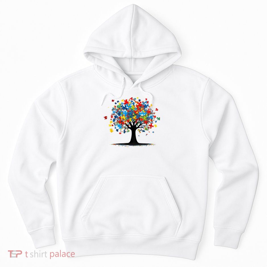 Tree Of Life Autism Awareness Day Autistic  Women Hoodie