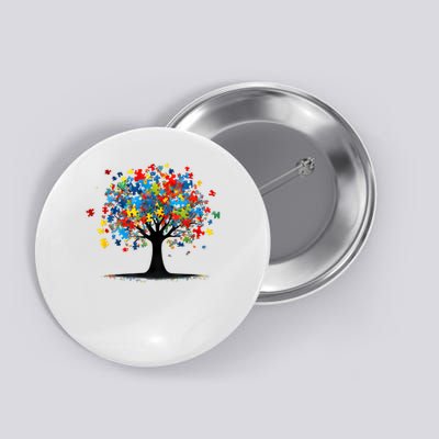 Tree Of Life Autism Awareness Day Autistic  Women Button