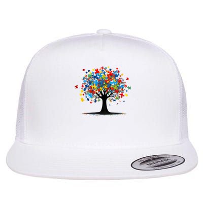 Tree Of Life Autism Awareness Day Autistic  Women Flatbill Hat