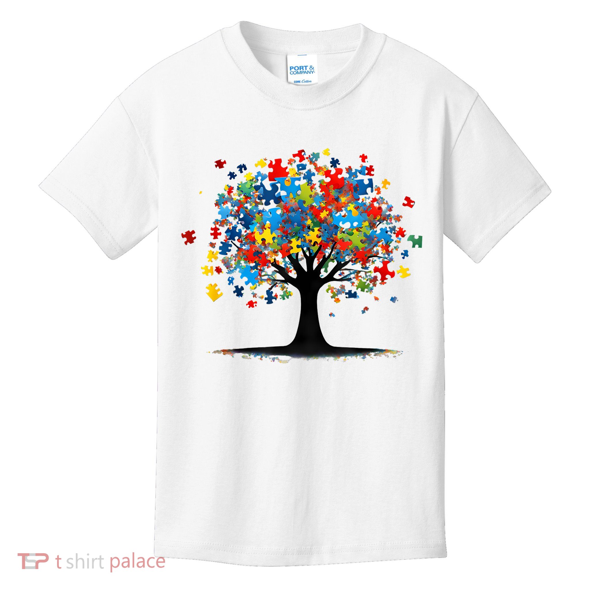 Tree Of Life Autism Awareness Day Autistic  Women Kids T-Shirt