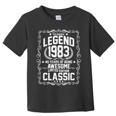 The Original Legend 1983 40th Birthday Toddler T-Shirt