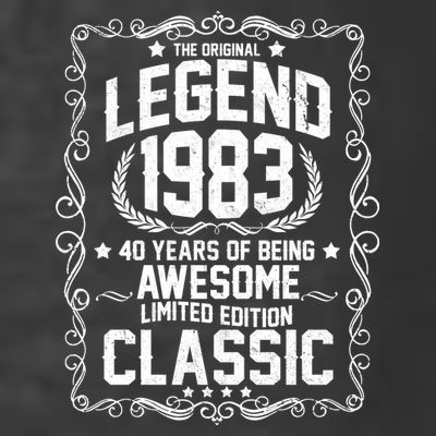 The Original Legend 1983 40th Birthday T-Shirt