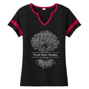 Tree Of Life Meditation Find Your Roots Spiritual Yoga Zen Meaningful Gift Ladies Halftime Notch Neck Tee