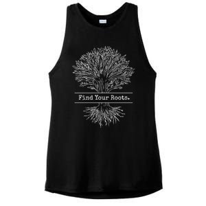 Tree Of Life Meditation Find Your Roots Spiritual Yoga Zen Meaningful Gift Ladies PosiCharge Tri-Blend Wicking Tank