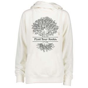 Tree Of Life Meditation Find Your Roots Spiritual Yoga Zen Meaningful Gift Womens Funnel Neck Pullover Hood