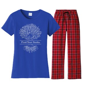 Tree Of Life Meditation Find Your Roots Spiritual Yoga Zen Meaningful Gift Women's Flannel Pajama Set