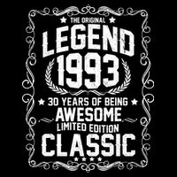 The Original Legend 1993 30th Birthday Sustainable Bucket Hat