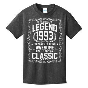 The Original Legend 1993 30th Birthday Kids T-Shirt