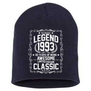 The Original Legend 1993 30th Birthday Short Acrylic Beanie