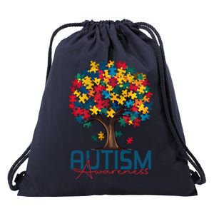 Tree Of Life Autism Awareness Month Funny Asd Supporter Gift Drawstring Bag