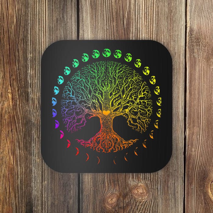 Tree Of Life Phases Of The Moon Gift Coaster