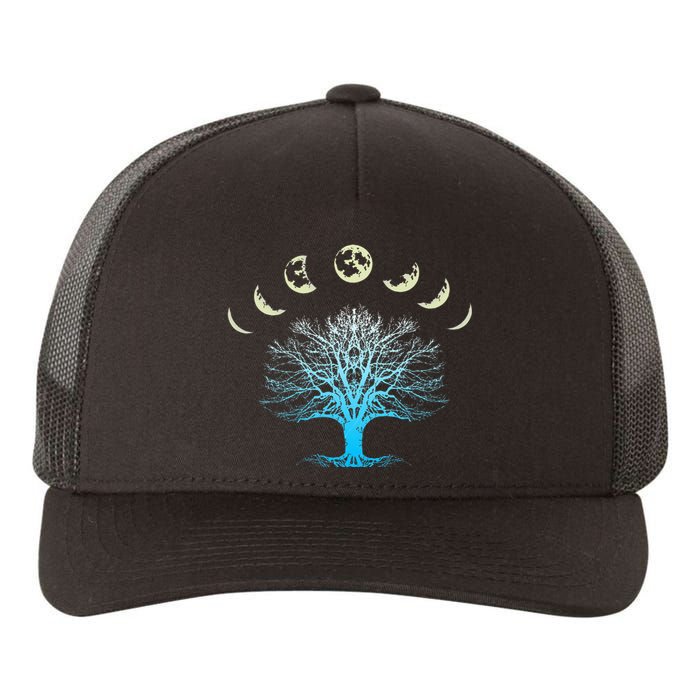 Tree Of Life Spiritual Moonphases For Yoga Yupoong Adult 5-Panel Trucker Hat