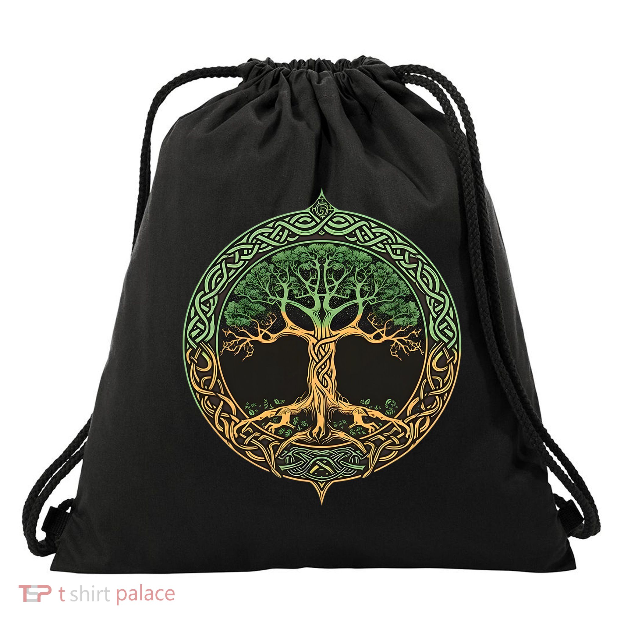 Tree Of Life Yggdrasil Drawstring Bag