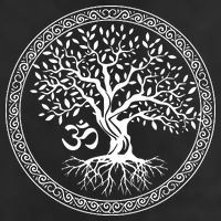 Tree Of Life With Om Symbol Yoga Zen Meditation Spiritual 7 Panel Mesh Trucker Snapback Hat