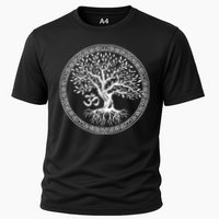 Tree Of Life With Om Symbol Yoga Zen Meditation Spiritual Cooling Performance Crew T-Shirt