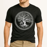 Tree Of Life With Om Symbol Yoga Zen Meditation Spiritual Cooling Performance Crew T-Shirt