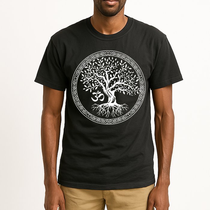 Tree Of Life With Om Symbol Yoga Zen Meditation Spiritual Tall T-Shirt