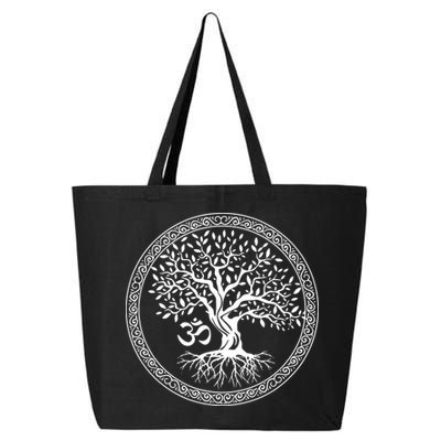 Tree Of Life With Om Symbol Yoga Zen Meditation Spiritual 25L Jumbo Tote