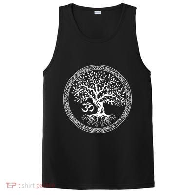 Tree Of Life With Om Symbol Yoga Zen Meditation Spiritual PosiCharge Competitor Tank