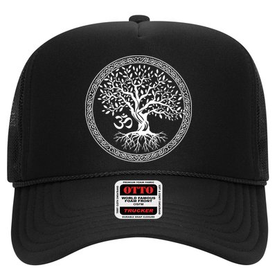 Tree Of Life With Om Symbol Yoga Zen Meditation Spiritual Trucker Hat