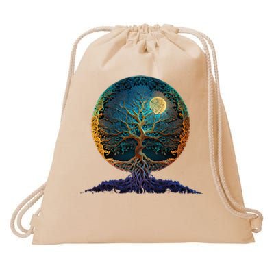 Tree Of Life Yoga Zen Namaste Meditation Drawstring Bag