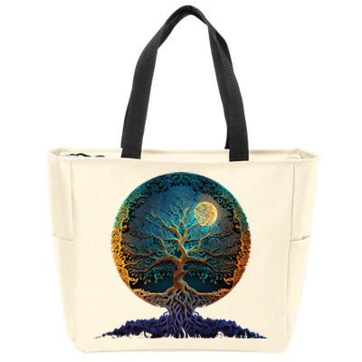 Tree Of Life Yoga Zen Namaste Meditation Zip Tote Bag