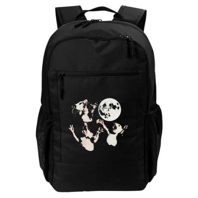 Three Opposum Moon 3 Possum Dead Moon Weird Cursed Meme Daily Commute Backpack