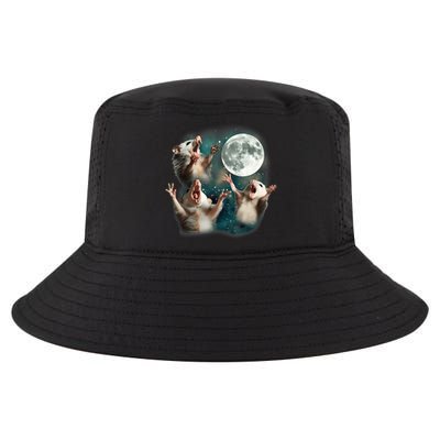 Three Opposum Moon 3 Possum Dead Moon Weird Cursed Meme Cool Comfort Performance Bucket Hat