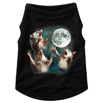 Three Opposum Moon 3 Possum Dead Moon Weird Cursed Meme Doggie Tank