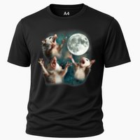 Three Opposum Moon 3 Possum Dead Moon Weird Cursed Meme Performance Shirt