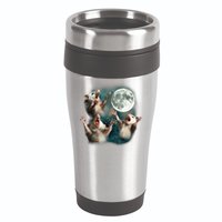 Three Opposum Moon 3 Possum Dead Moon Weird Cursed Meme 16oz Travel Tumbler