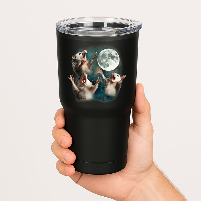 Three Opposum Moon 3 Possum Dead Moon Weird Cursed Meme Tumbler
