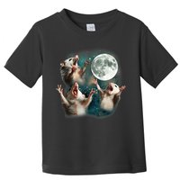Three Opposum Moon 3 Possum Dead Moon Weird Cursed Meme Toddler T-Shirt