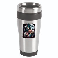 Three Opossum Moon | 3 Possum Moon Funny Weird Cursed Meme 16oz Travel Tumbler