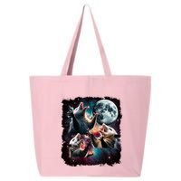 Three Opossum Moon | 3 Possum Moon Funny Weird Cursed Meme 25L Jumbo Tote