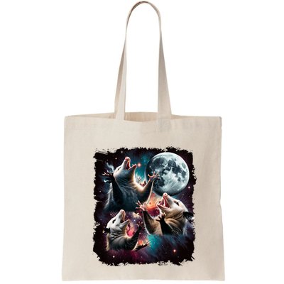 Three Opossum Moon | 3 Possum Moon Funny Weird Cursed Meme Bag