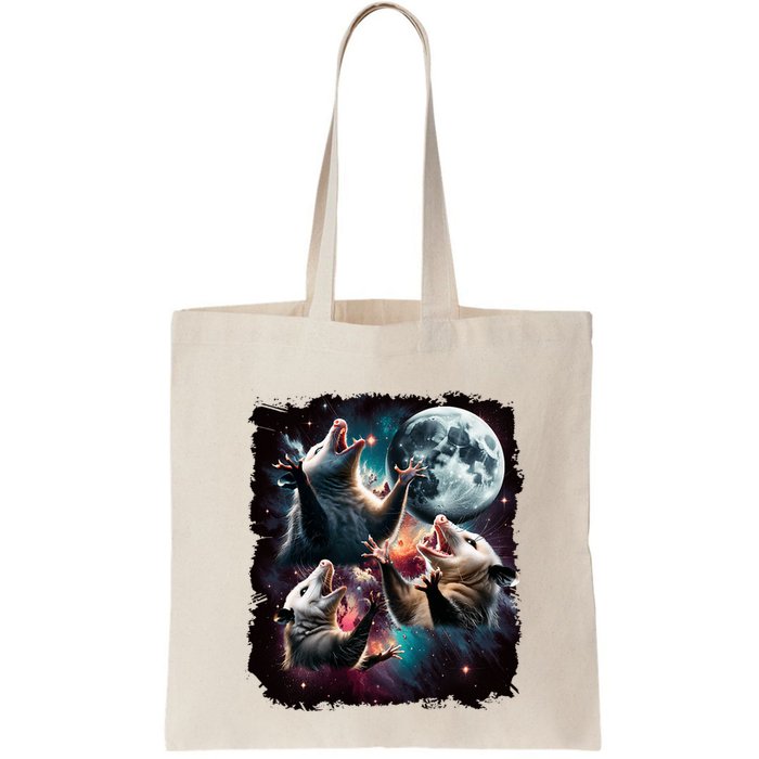 Three Opossum Moon | 3 Possum Moon Funny Weird Cursed Meme Bag