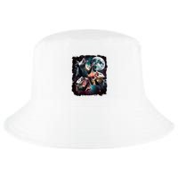 Three Opossum Moon | 3 Possum Moon Funny Weird Cursed Meme Cool Comfort Performance Bucket Hat
