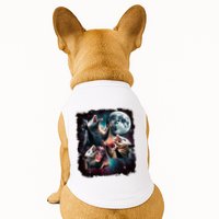 Three Opossum Moon | 3 Possum Moon Funny Weird Cursed Meme Doggie Tank
