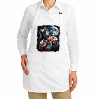 Three Opossum Moon | 3 Possum Moon Funny Weird Cursed Meme Apron
