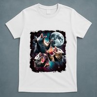 Three Opossum Moon | 3 Possum Moon Funny Weird Cursed Meme T-Shirt