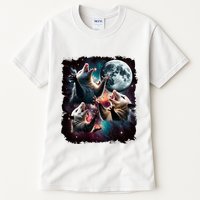 Three Opossum Moon | 3 Possum Moon Funny Weird Cursed Meme Tall T-Shirt