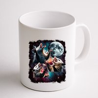 Three Opossum Moon | 3 Possum Moon Funny Weird Cursed Meme Mug
