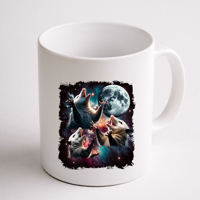 Three Opossum Moon | 3 Possum Moon Funny Weird Cursed Meme Mug