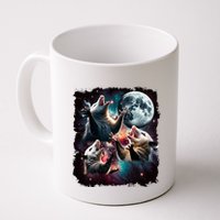 Three Opossum Moon | 3 Possum Moon Funny Weird Cursed Meme Mug