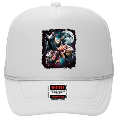 Three Opossum Moon | 3 Possum Moon Funny Weird Cursed Meme Trucker Hat
