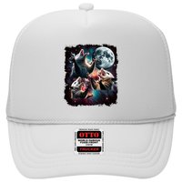 Three Opossum Moon | 3 Possum Moon Funny Weird Cursed Meme Trucker Hat