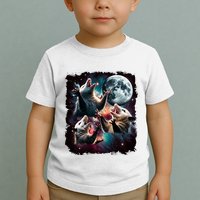 Three Opossum Moon | 3 Possum Moon Funny Weird Cursed Meme Toddler T-Shirt