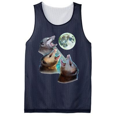 Three Opposum Moon With 3 Possums And Dead Moon Costume Mesh Reversible Basketball Jersey Tank