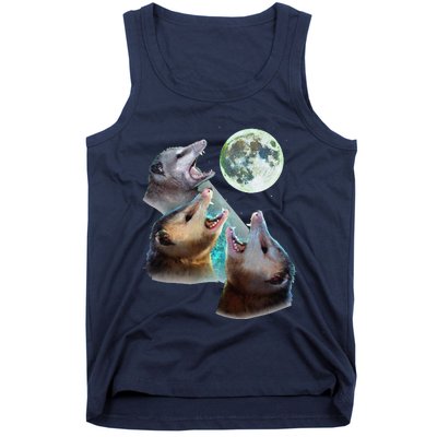 Three Opposum Moon With 3 Possums And Dead Moon Costume Tank Top